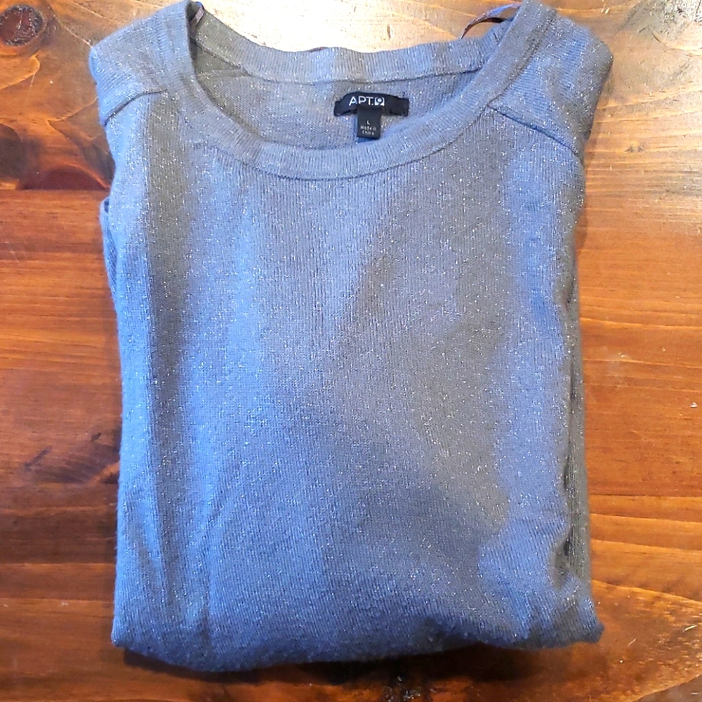 Gray glitter sweater